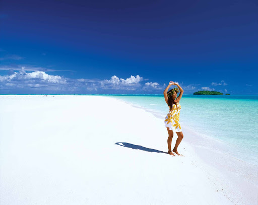 Image of woman on beach at Sea Change Villas