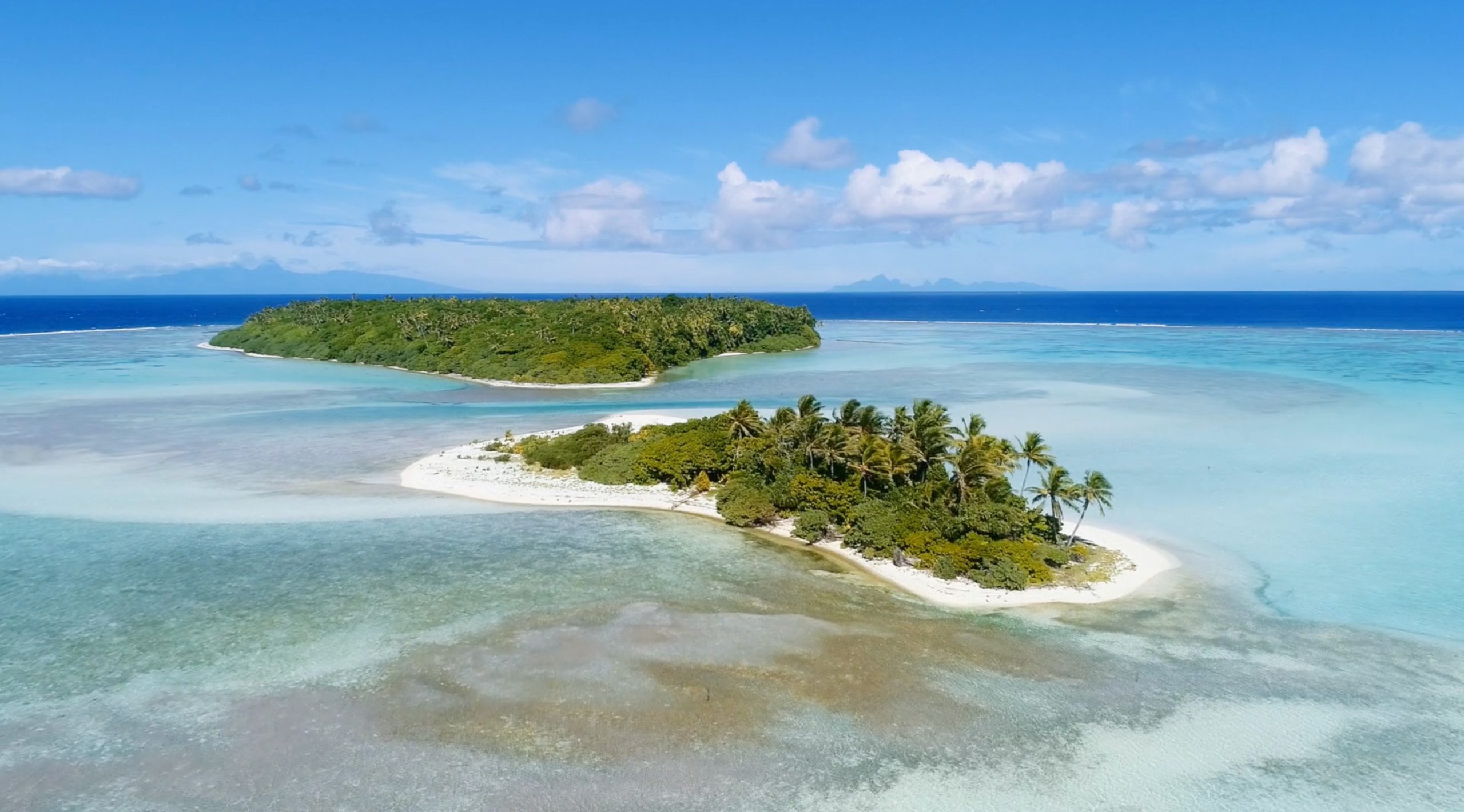 Image of the Brando resort from the air