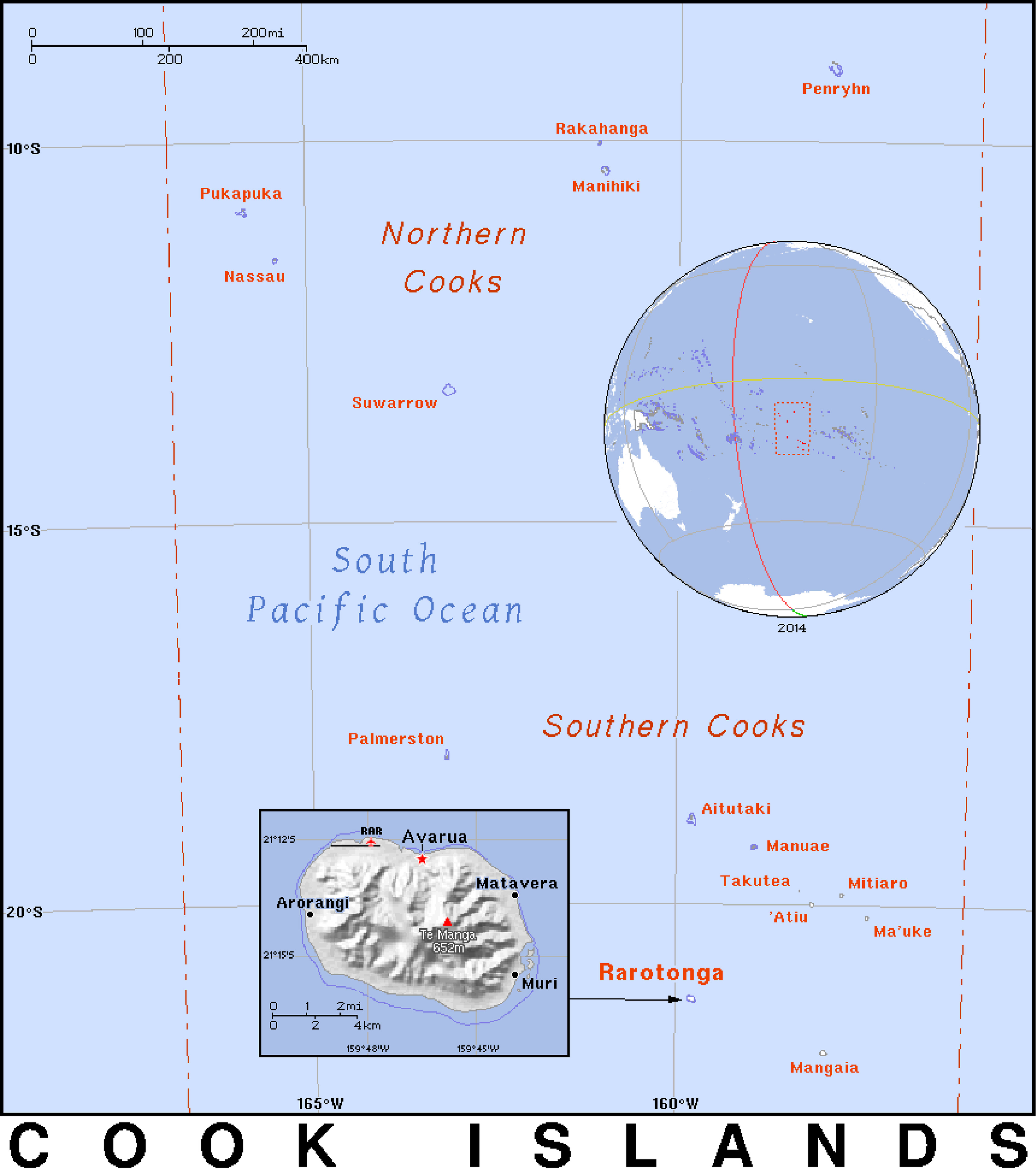 Cook Islands Map