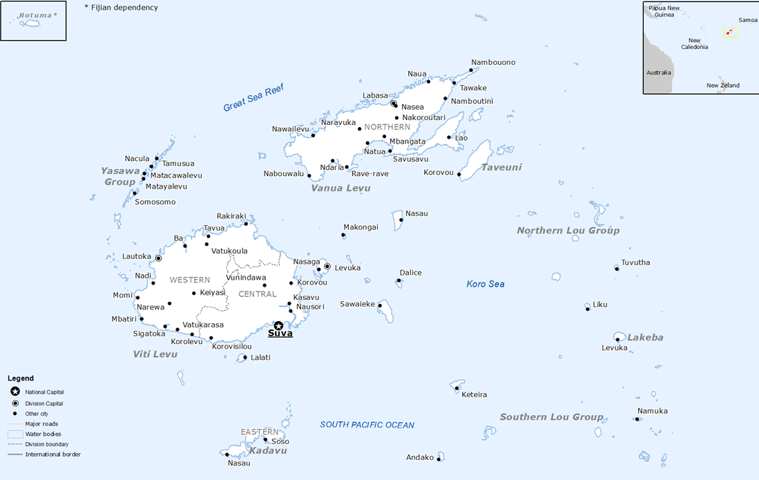 Fiji Map